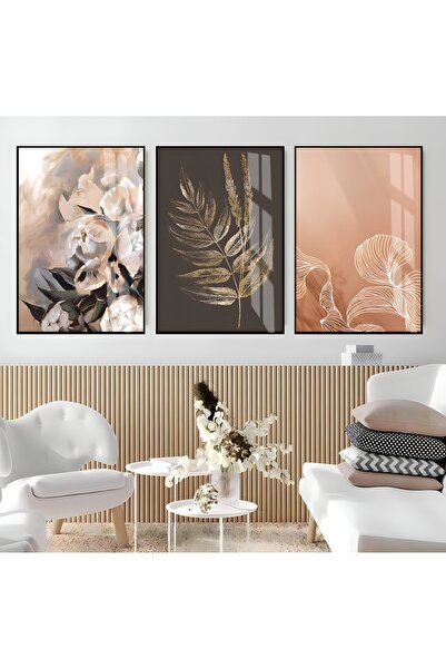 Harika bir ev Hari̇kabi̇rev | Soft | Pink-Brown Abstract Flower Combination |...