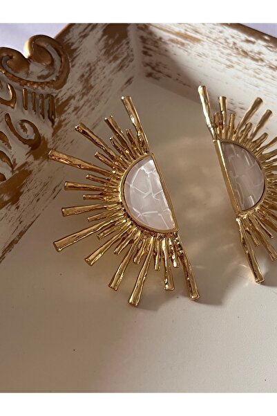 Aka Marka gold güneş küpe