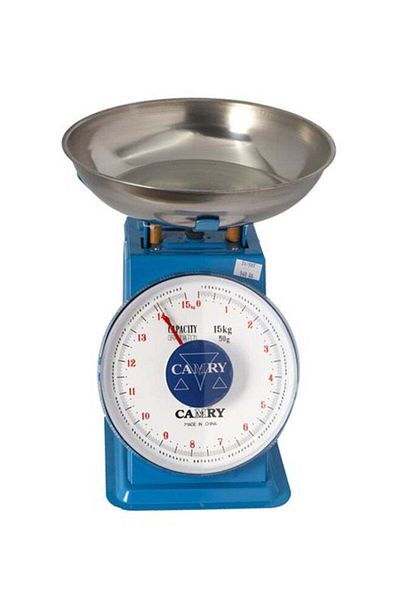 CAMRY Mechanical Weighing Scale - Blue/Silver/White, 15kg
