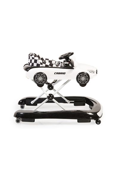 OEM Premergator si antemergator bebelusi Cangaroo Cabrio 2 in 1 Alb, roti fata pivotante 360 grade