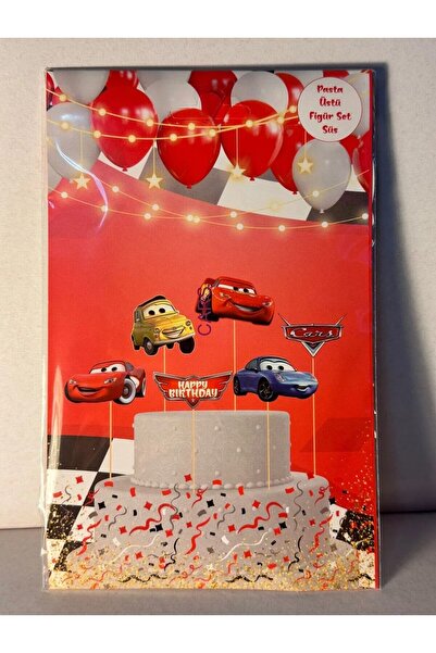 ALYA PARTİ 6'lı Araba Pasta Süsü