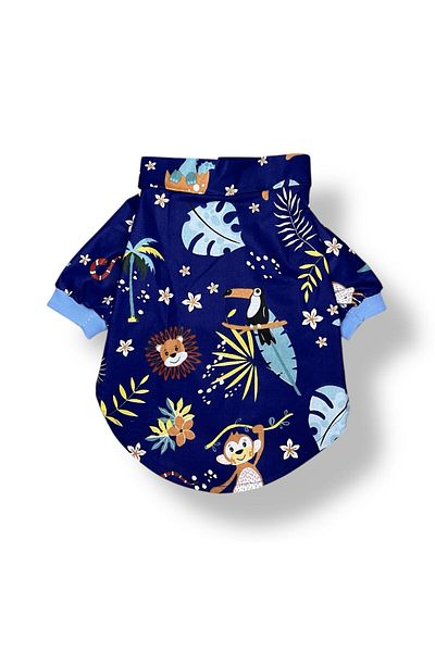 PetiliDünya Safari Shirt 100% Cotton Summer Dog Shirt Cat Shirt