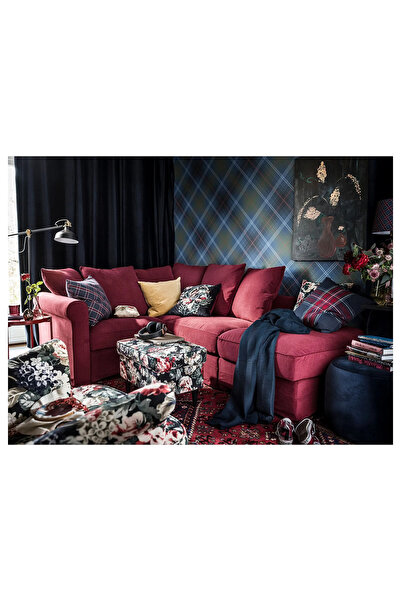 IKEA Leikny Throw Pillow Cover, Black-Multicolored, 50X50 cm