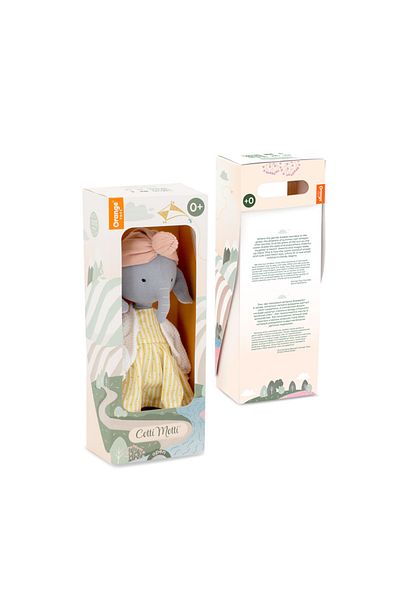 Orange Tree Toys Păpușă textilă - Alice Elefantul - Orange Toys
