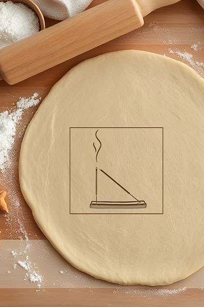 oalpo Incense Cookie Mold, Dough Shaper, Biscuit Mold, Easy Cutting Tip