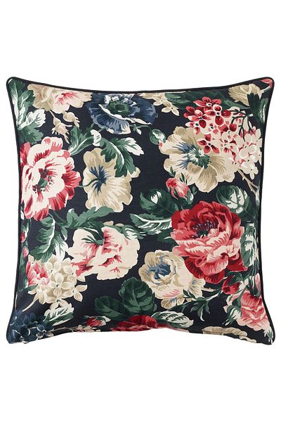 IKEA Leikny Throw Pillow Cover, Black-Multicolored, 50X50 cm