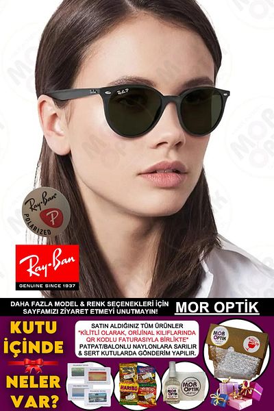 Ray-Ban Unisex Polarized Round Sunglasses Rb4305 Size 53 Adult Unisex Round Sunglasses