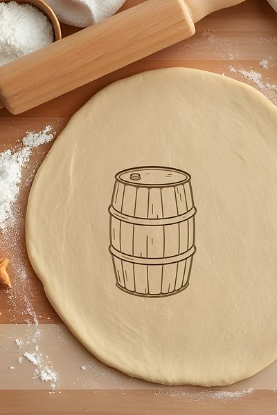 oalpo Donkey Kong Barrel Machine Cookie Mold, Dough Shaper, Biscuit Mold, Easy Cutting Tip
