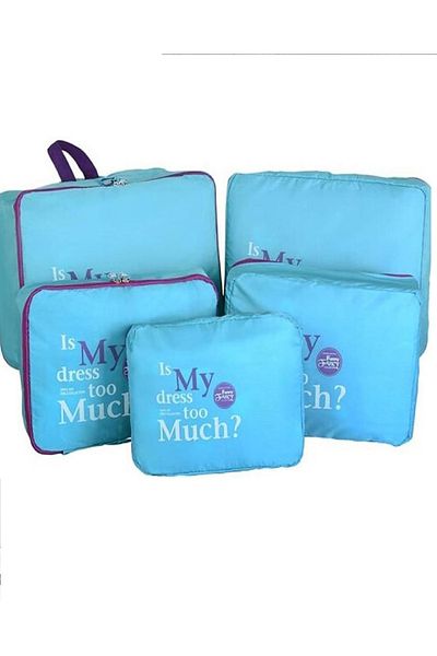 MY 5-Piece Luggage Storage Bag Set Multicolor