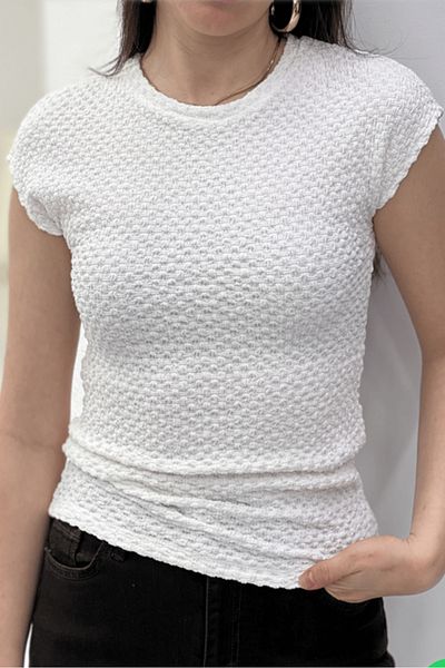 Suzi Women's Burumcuk Fabric Bluz 4S4464