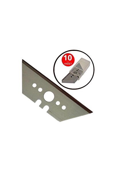 naxoflex Emniyetli Iş Güvenliği Maket Bıçağı Yedek Ucu 10'lu Paket