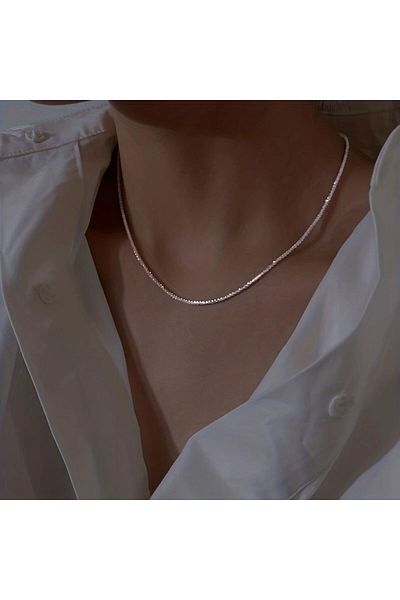 Minnoş Dükkan Minimalist Shimmering Unisex Necklace