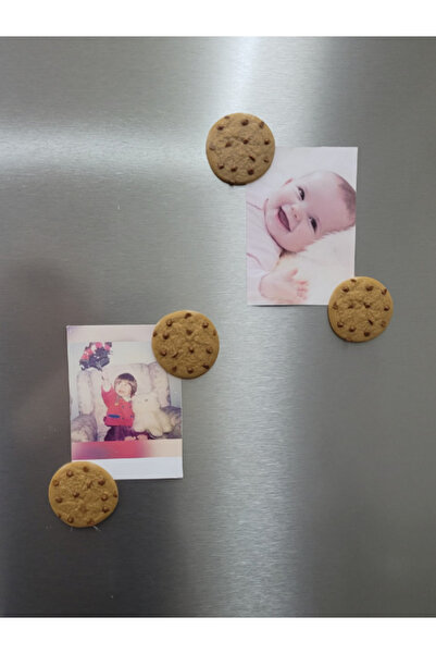 DecoVera 4 Adet Mini Cookie Magnet Seti, Kurabiye Buzdolabı Süsü
