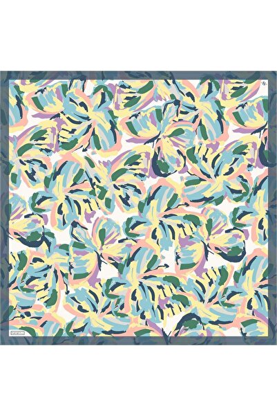 Armine Μεταξωτό Φουλάρι 2024 Καλοκαίρι - 9140-84 Yellow Blue Sura