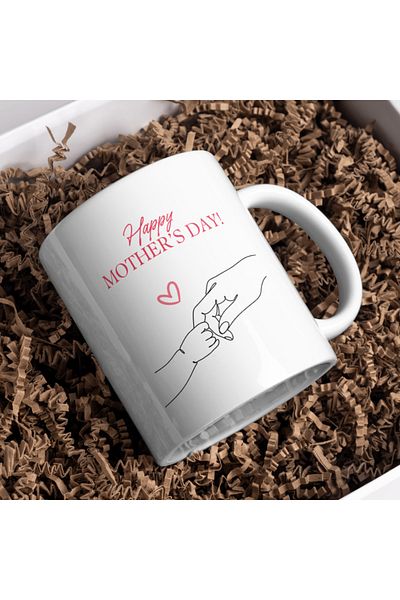 rk tasarım Specially Designed Mother's Day Mug Cup the Most Meaningful Gift for Mom!