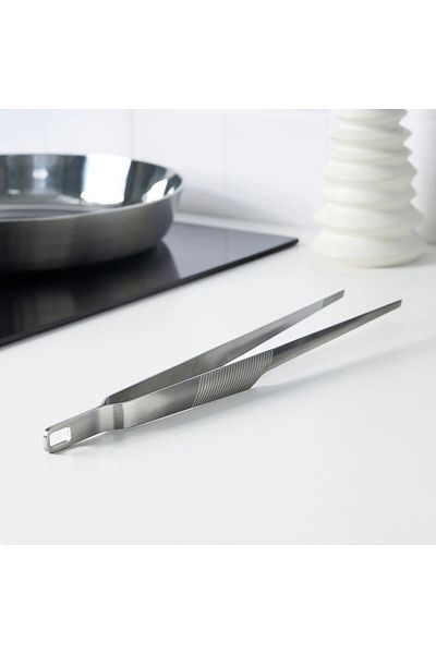 IKEA Practical Chef Tweezers Length 30 cm Ikea Stainless Steel Tweezers Decoration Serving Tweezers