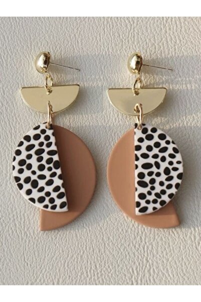 Tudivanyu Aksesuar Geometric Shaped Dangle Retro Earrings