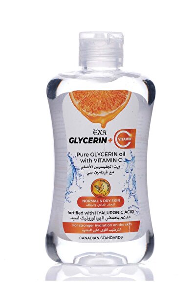 EXA زيت الجلسرين النقي مع فيتامين سي للبشرة العادية والجافة 200 مل
