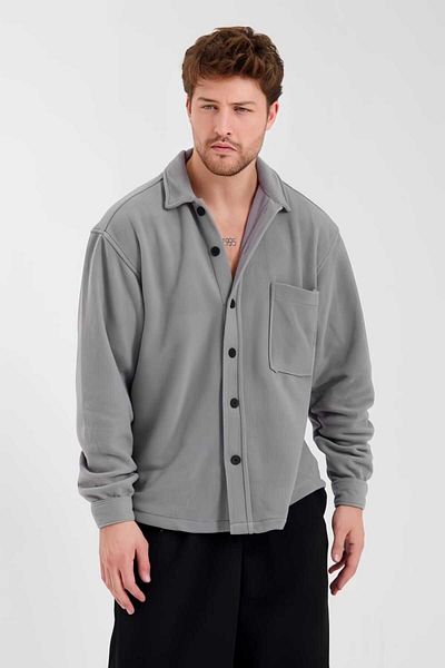 CODER SW Anthracite Thick Winter Fleece Shirt