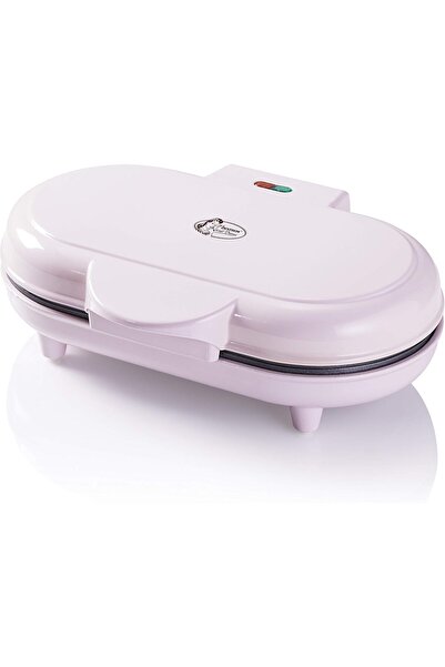 bestron Çift Kalp Waffle Makinesi, 1000W, Yapışmaz Kaplama, Pembe Renk, Tatlı...