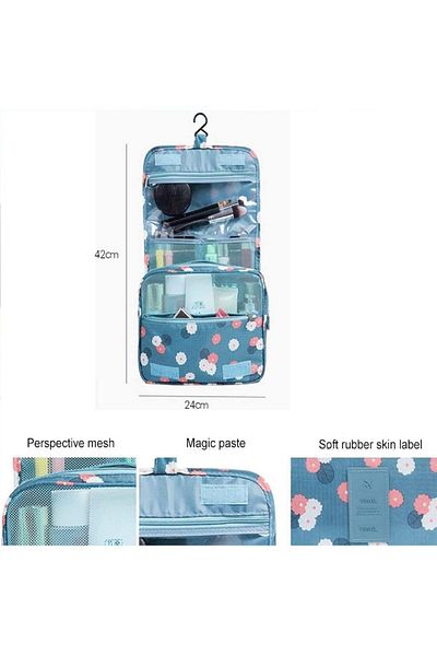 Travel Hanging makeup bag, hanging toiletry bag, multi-functional waterproof travel bag,