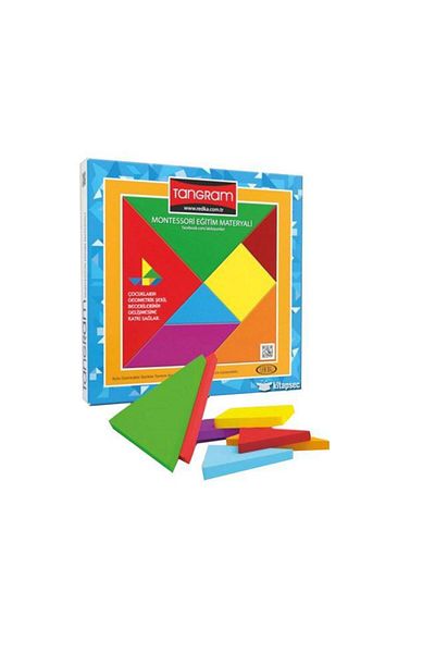 Redka Joc Tangram din lemn colorat,