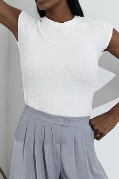 Suzi Women's Burumcuk Fabric Bluz 4S4464