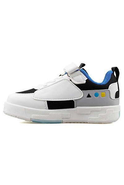 Cool Legos Lighted Orthopedic Sole Unisex Children's Sports Shoes Black-White