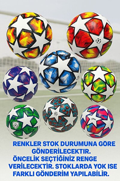 kar-bul Uefa Şampiyonlar Ligi Özel Tasarım Futbol Topu 420 gram Lazer Kesim M...