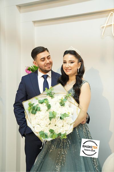 baskıtek 41 Li Ecru Rose Τεχνητή Μπουκέτο Ανθοδέσμη, Μπουκέτο Υπόσχεσης