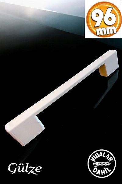 GÜLZE HOME 96-128mm MÂNERE DE MOBILIERA MODEL BRIDĂ ALBĂ - BUCĂTĂRIE, SERTAR, MÂNERE DE DULAP (PLASTIC DUR)