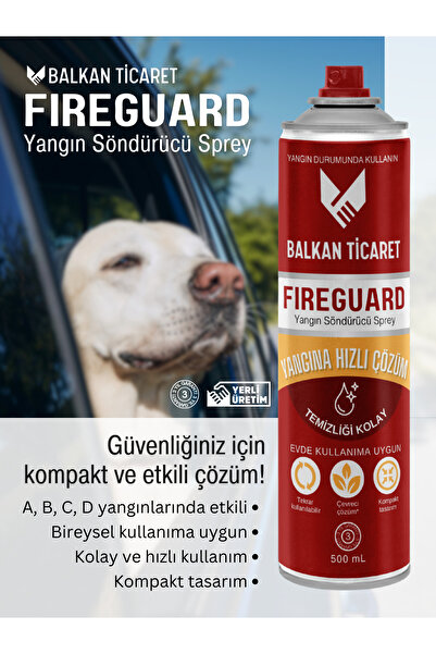 Balkan Ticaret FireGuard Yangın Söndürücü Sprey - Taşınabilir Yangın Söndürüc...