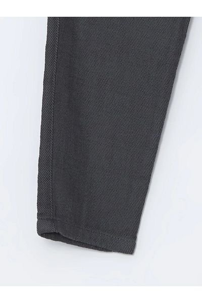 LC Waikiki Lcw Kids Anthracite Linen Boy's Trousers with Elastic Waist