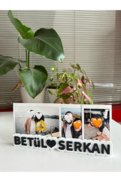 3B tasarım Kişiye Özel İsimli Fotoğraf Standı 3B Atölyesi 3D Baskı Özel Tasarım