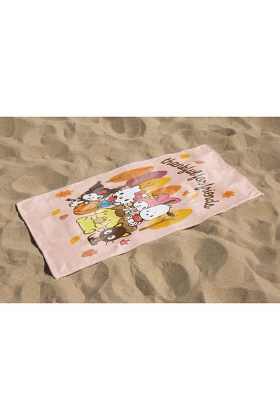 Home Kuromi Patterned Digital Printed Teenage Girl Beach Bath Towel