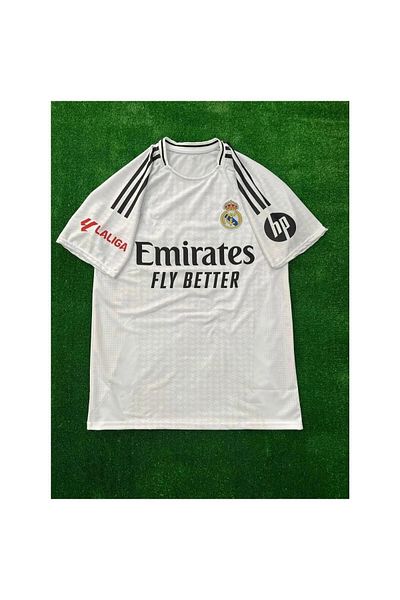 yenteks نسخة - قميص Real.Madrid.Mbappe 24/25 Season White للبالغين