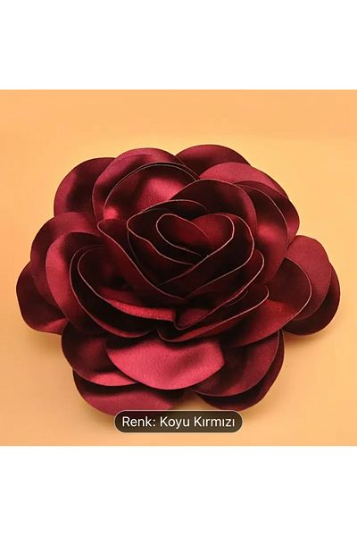 HOBİ French Style Camellia Field Bundle Ornament Brooch Satin Polyester