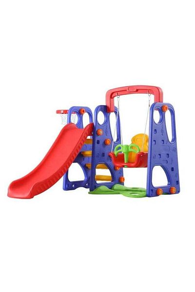 Generic Outdoor Play Swing And Slide Set 180x162x126cm