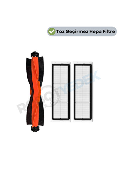 robotyedek Xiaomi X10 Compatible Replacement - Black Main Brush, Hepa Filter ...