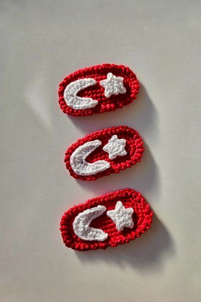 AFRALYAHOME 2 Pieces Turkish Flag Buckle April 23 Buckle