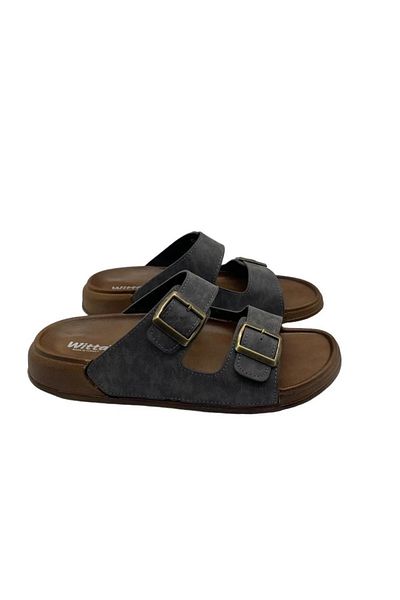 Liarca Soft Leather Anatomical Anti-Sweat Non-Slip Sole Stitched Ultra Luxury Adjustable Men's Slippers Dowry