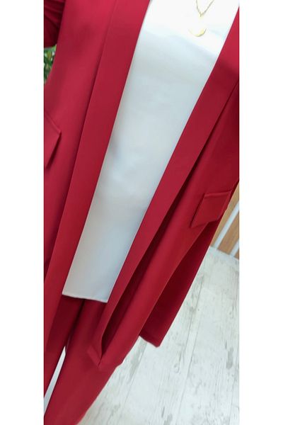 Meryemce Butik Triple Crepe Suit with Jacket (Comfortable Fit)