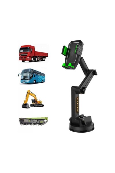 teknosepetim Tır Kamyon Otobüs İçin Uzun Telefon Tutucu Vantuzlu Cam Ve Torpi...