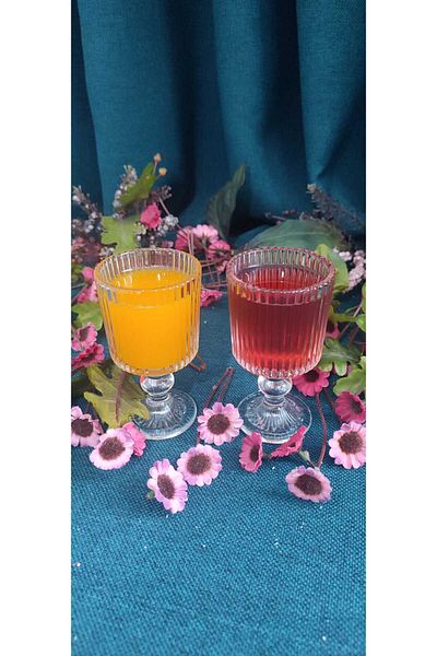 ORTAKÖY CENNETİ Modern 6Ad Glass Julia Model Cafe Glass 90Cc Volume 10cm Length 6cm Aperture