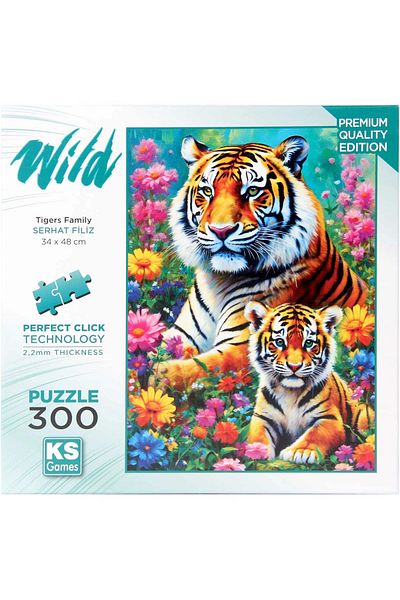 TOYFEST Ks Games Tigers Family Puzzle 300 Pieces