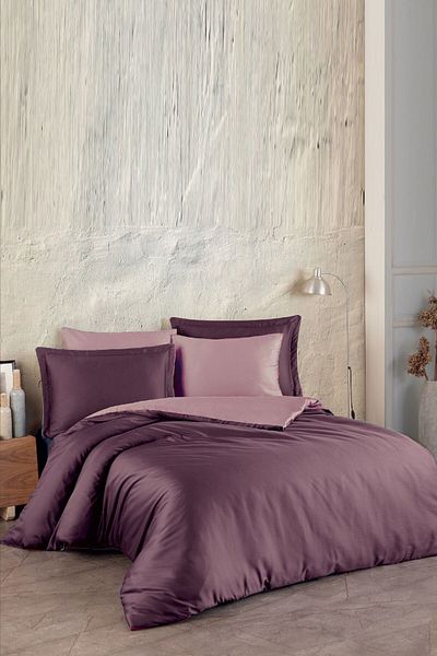 VAROL Cotton Satin (Family Size) Duvet Cover Set