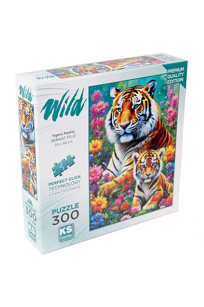 TOYFEST Ks Games Tigers Family Puzzle 300 Pieces