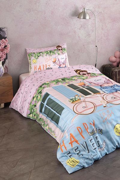 VAROL Set de lenjerie de pat pentru adolescenți, 100% bumbac