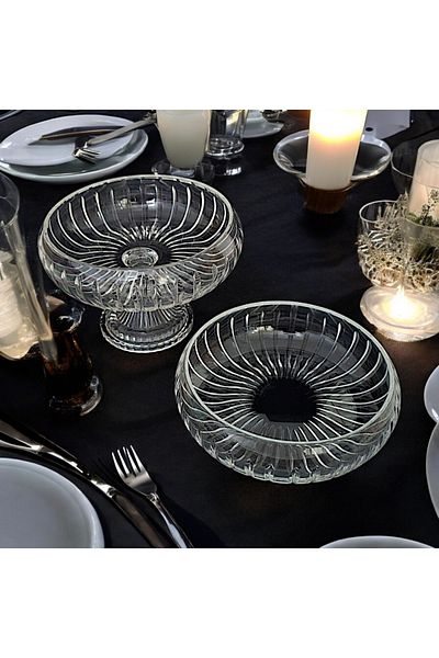 AYZ HOME Cut Crystal Glass Bowl Set - Tableware Presentation / Dowry Bowl Set