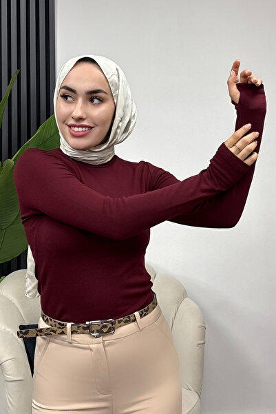 Tesettür Diyarı Ženska bluza od Oyso Modal tkanine sa detaljima umetanja prst...